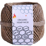 100% Organic Beeswax Hemp Wick 200 FT Spool