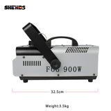 SHEHDS 900W RGB LED 3IN1 Fog Machine with Remote Control