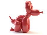 Balloon Dog Poop Statue 